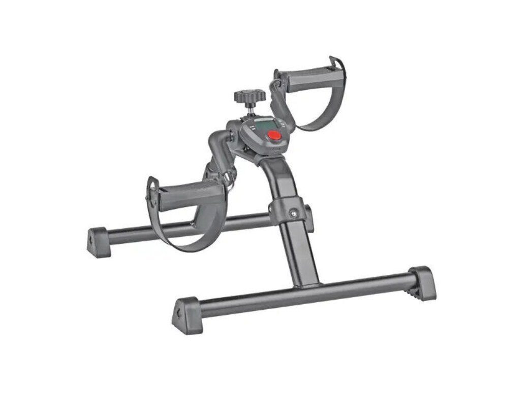 servocare Heimtrainer Pedal Stepper Beintrainer mit elektronischem Pedometer (1-tlg., gesundheitsfördernd, Belastete Beine, Durchblutungsförderung), Effektives Training zu Hause, Muskelpumpe aktivieren