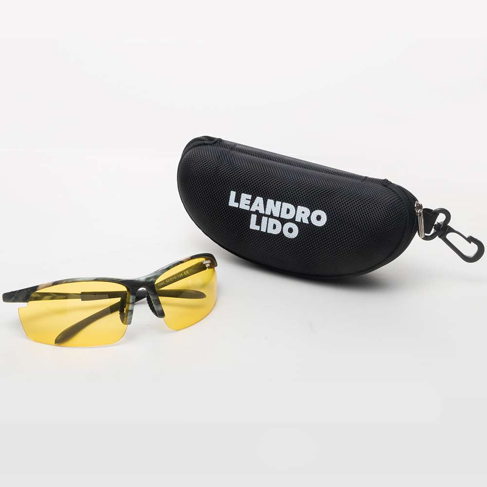 LEANDRO LIDO Power Sport Sonnenbrille camo/gelb