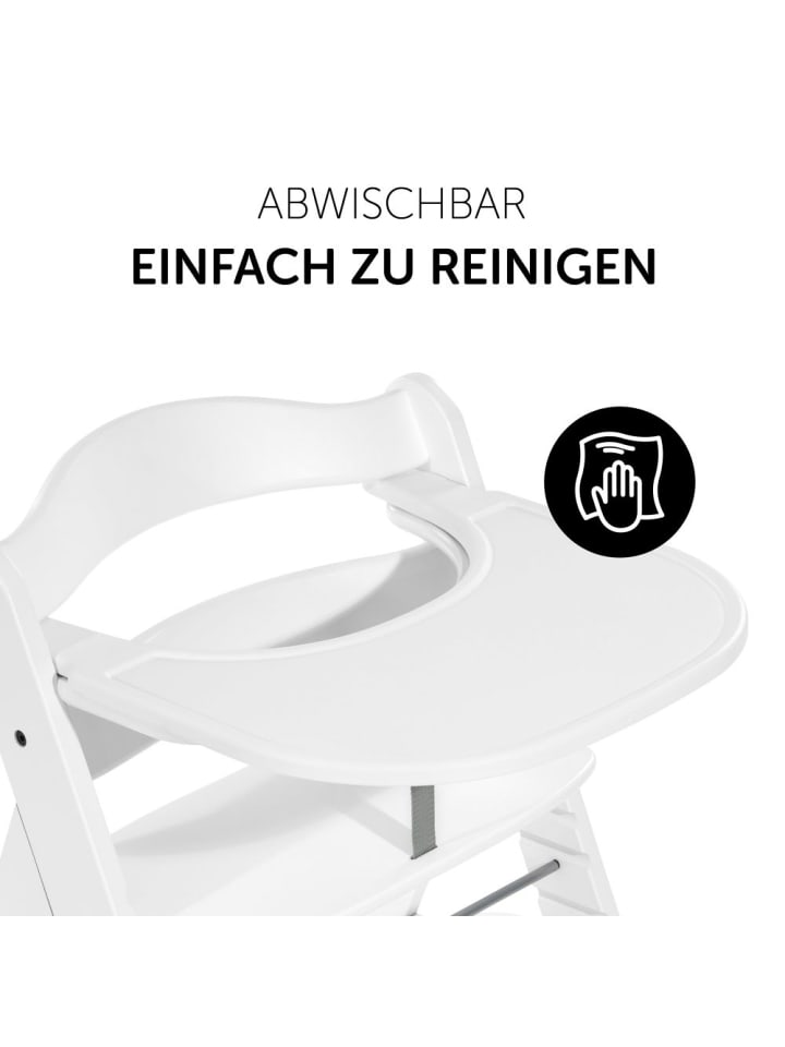 Hauck Essbrett und Tisch für Alpha Hochstuhl (Click Tray) in weiss günstig kaufen onesize