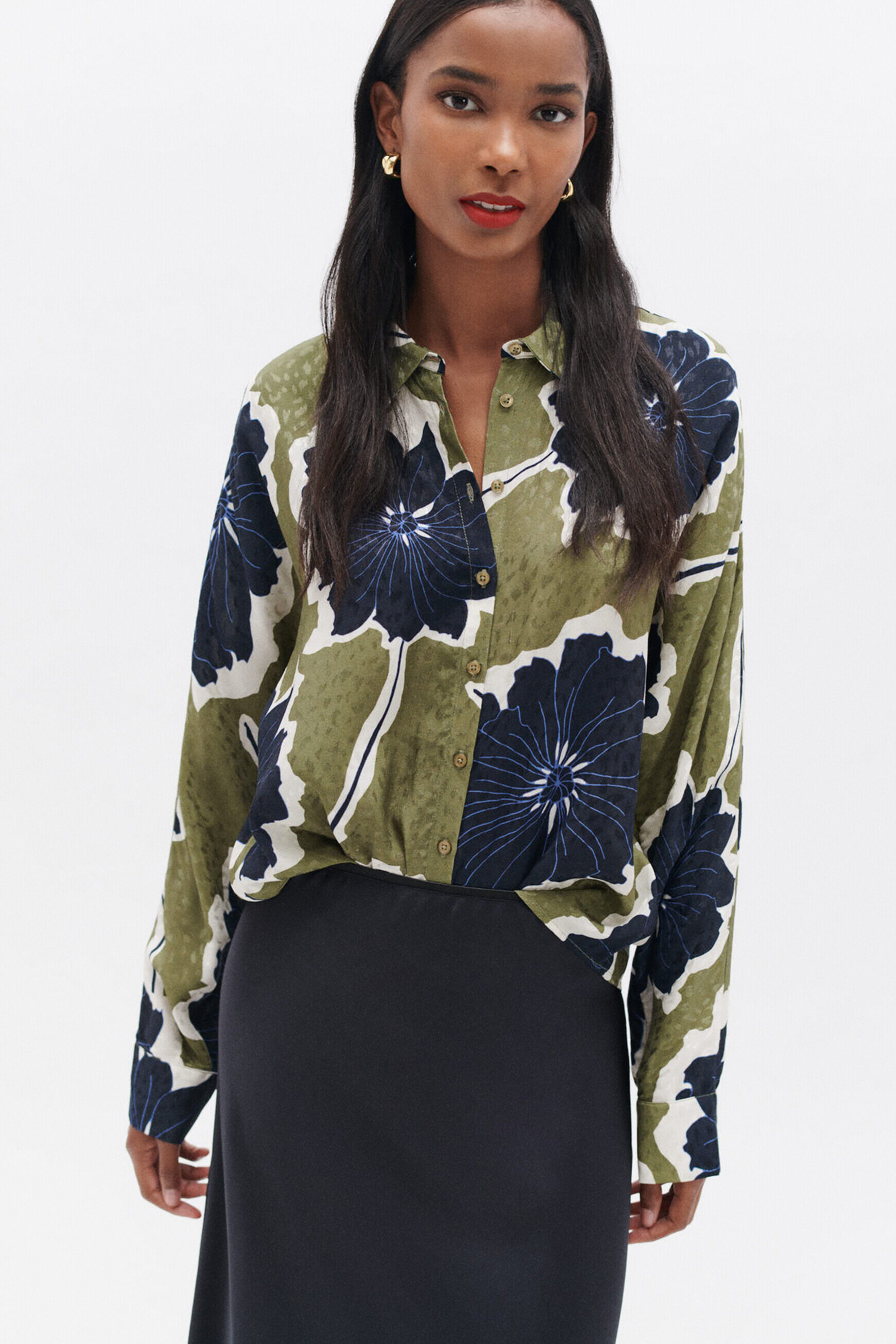 Jupe jalentina bleu marine femme