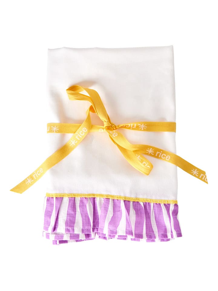 Rice Tischdecke in Weiß/ Lila - (L)100 x (B)100 cm günstig kaufen onesize