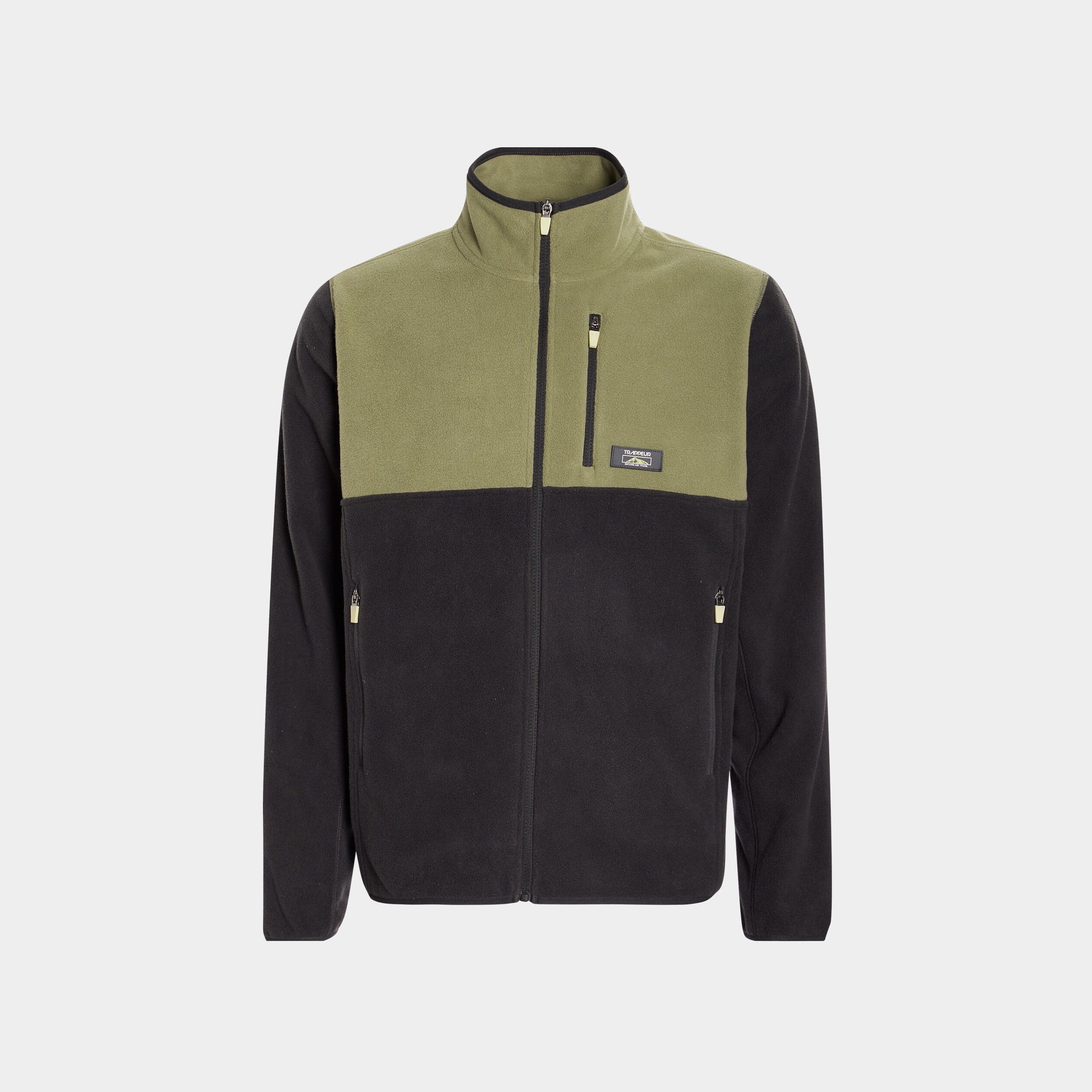 Gilet polaire col montant gris foncé homme | La Halle