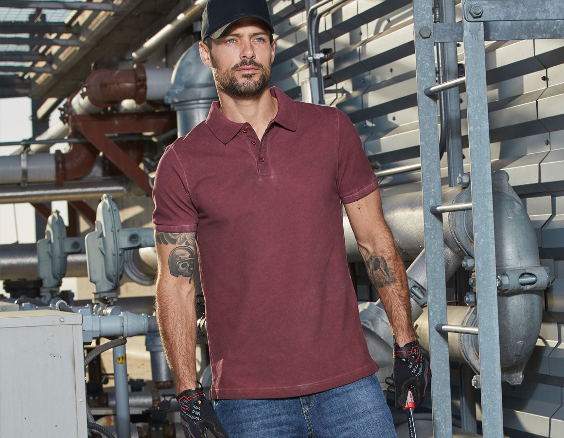 e.s. Polo-Shirt vintage cotton stretch