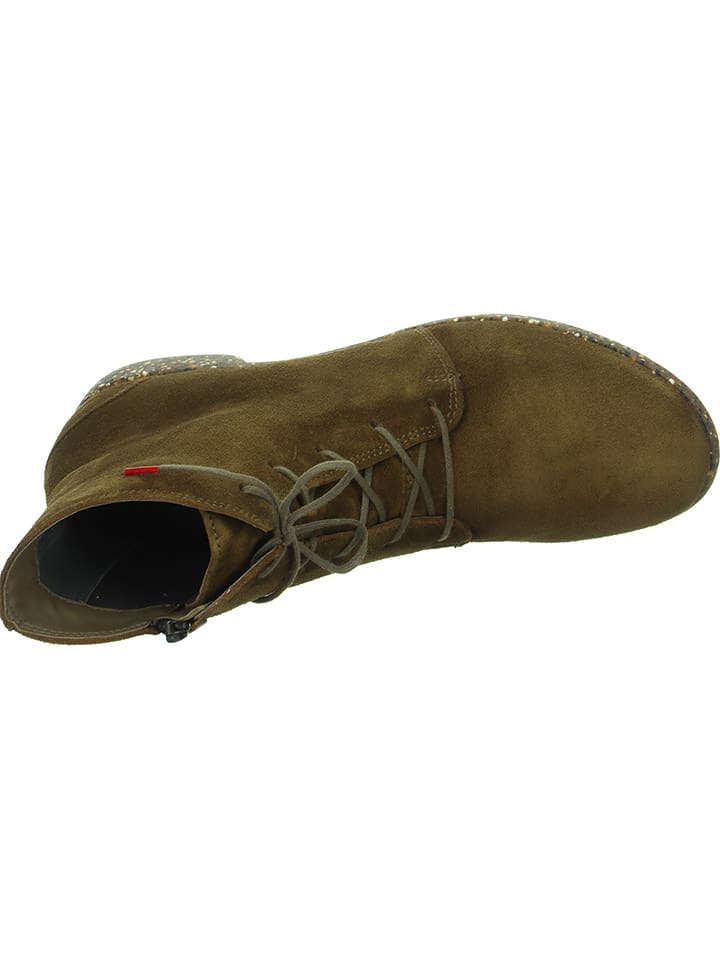 Think! Leder-Boots in Khaki günstig kaufen