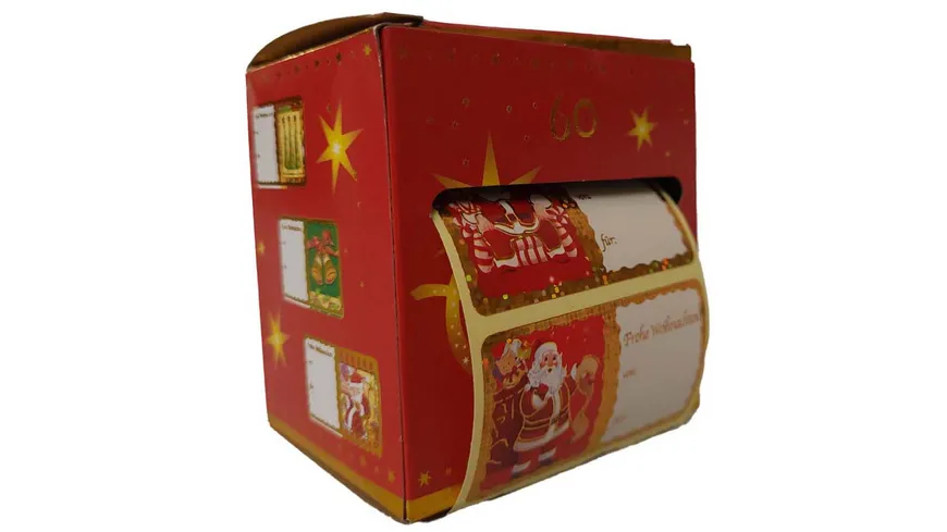 XMAS Geschenketiketten Spenderbox
