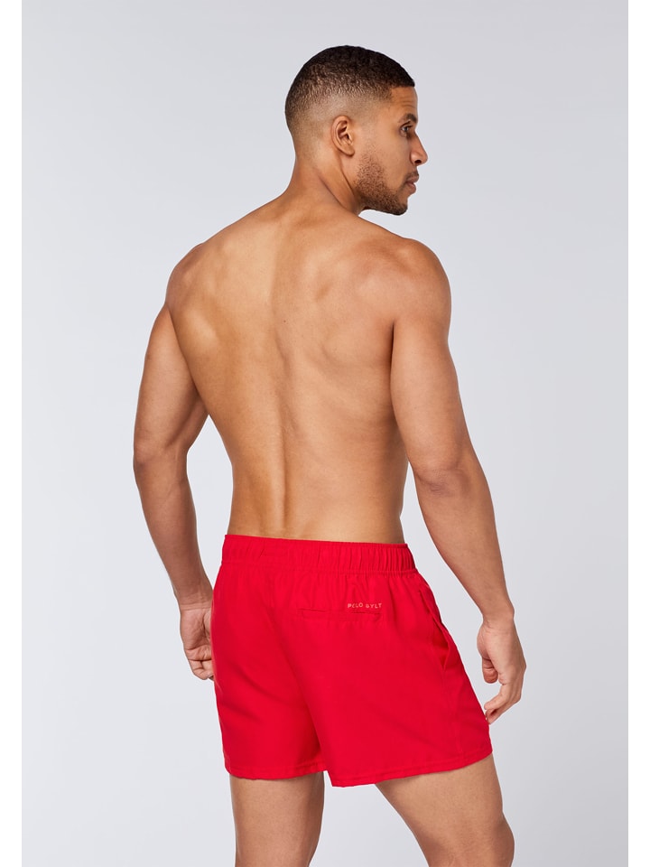 Polo Sylt Badeshorts in Rot günstig kaufen