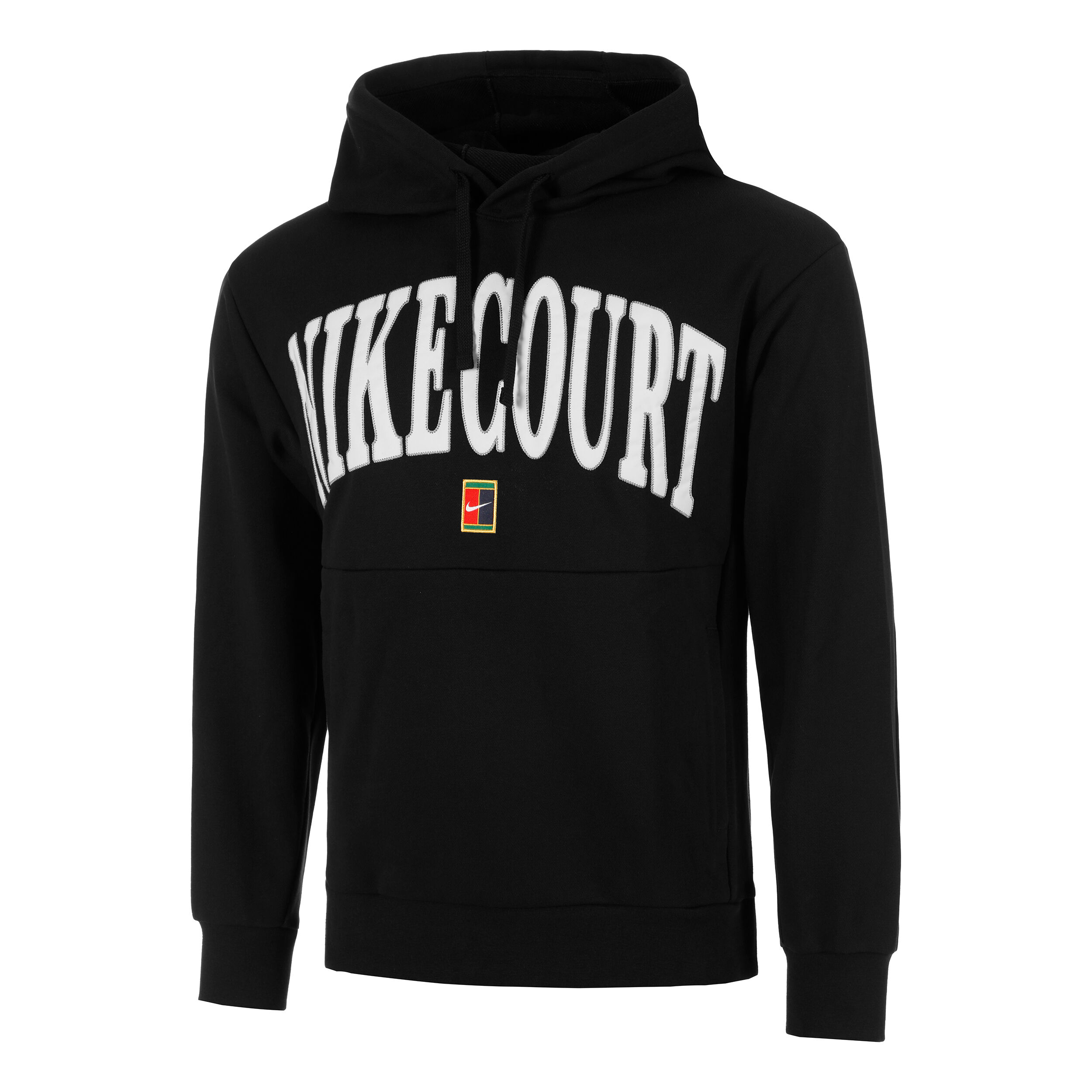 Dri-Fit Fleece Heritage Hoody Herren - Schwarz, Weiß