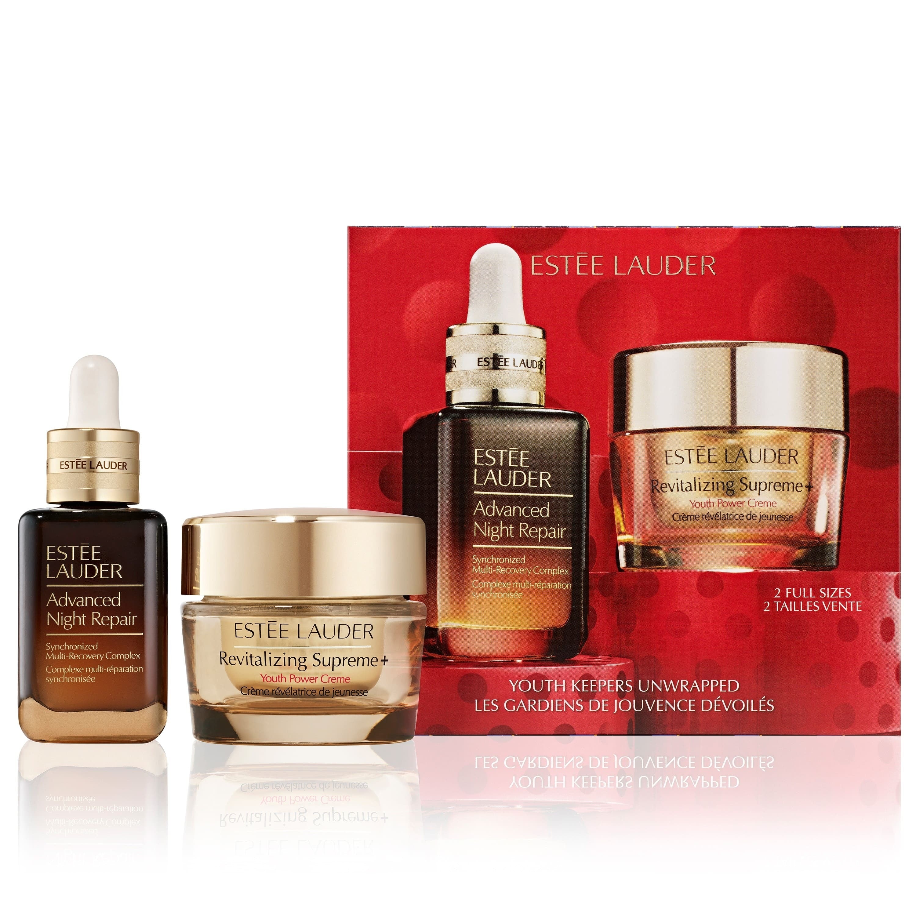 Advanced Night Repair Set: Advanced Night Repair Serum + Revitalizing Supreme+ Youth Power Creme – Anti-Falten-Set, Anti-Falten-Gesichtsserum