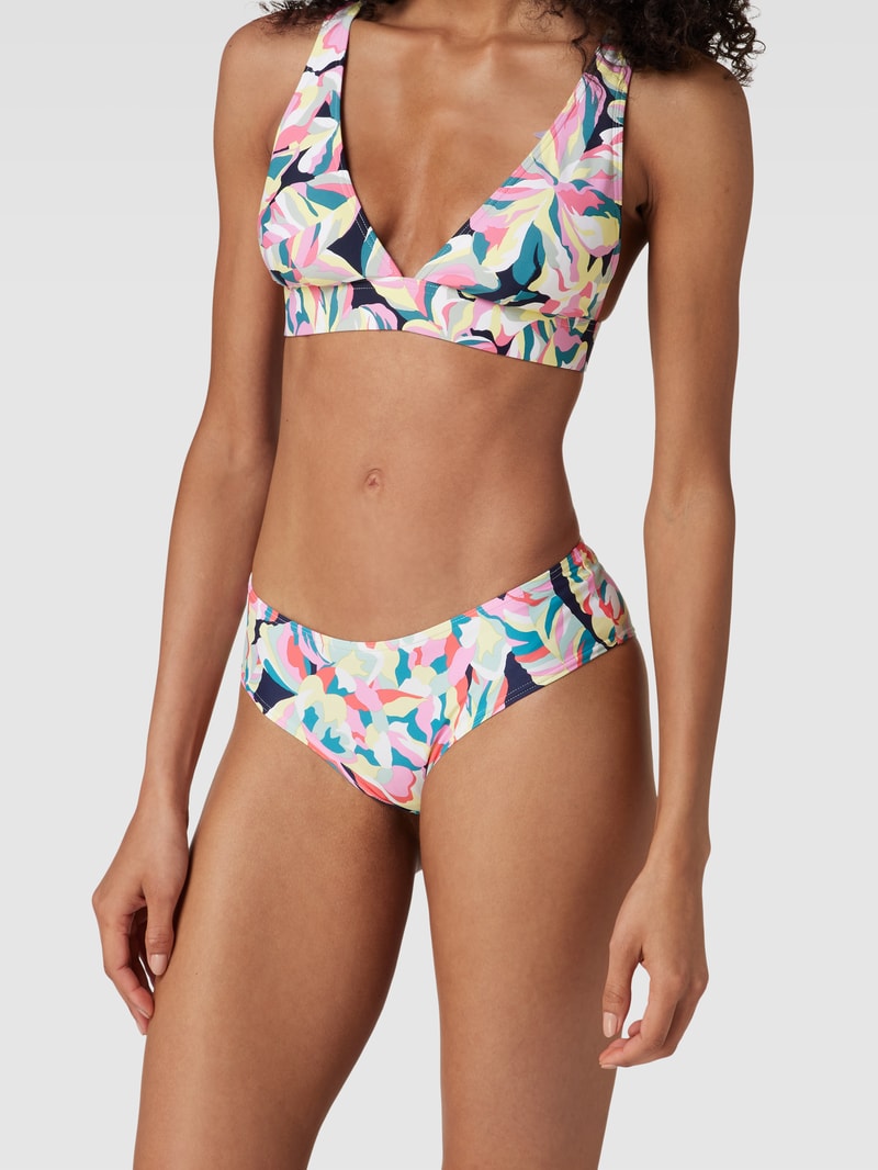 Bikini-Set mit Allover-Muster Modell 'CARILO' in marineblau