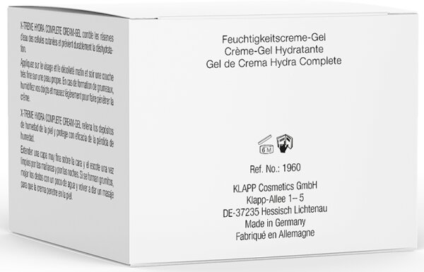 KLAPP Skin Care Science X-Treme Hydra Complete Cream-Gel Gesichtscreme
