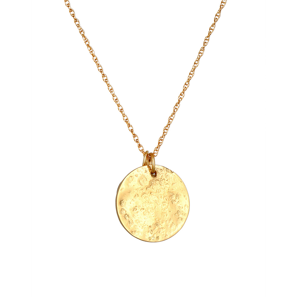 Elli PREMIUM Elli PREMIUM Collier Twisted Chain Plättchen Quarz Edelstein 925 Silber collier