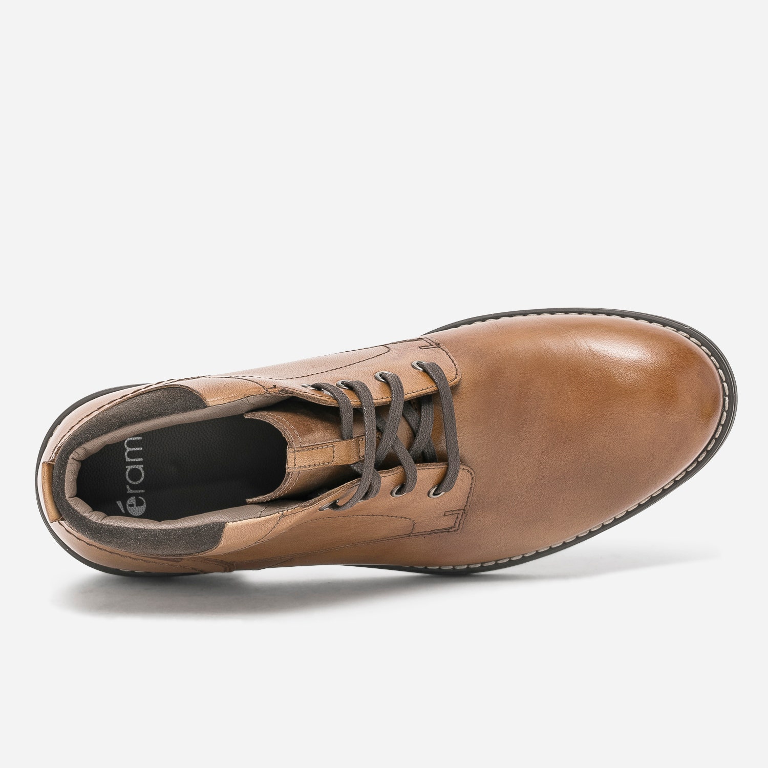 Boots à lacet marron en cuir