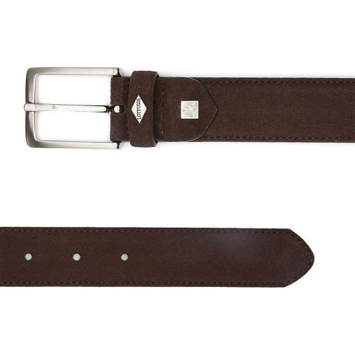 Lottusse Kalbsveloursleder In Marineblau Mit Schnalle