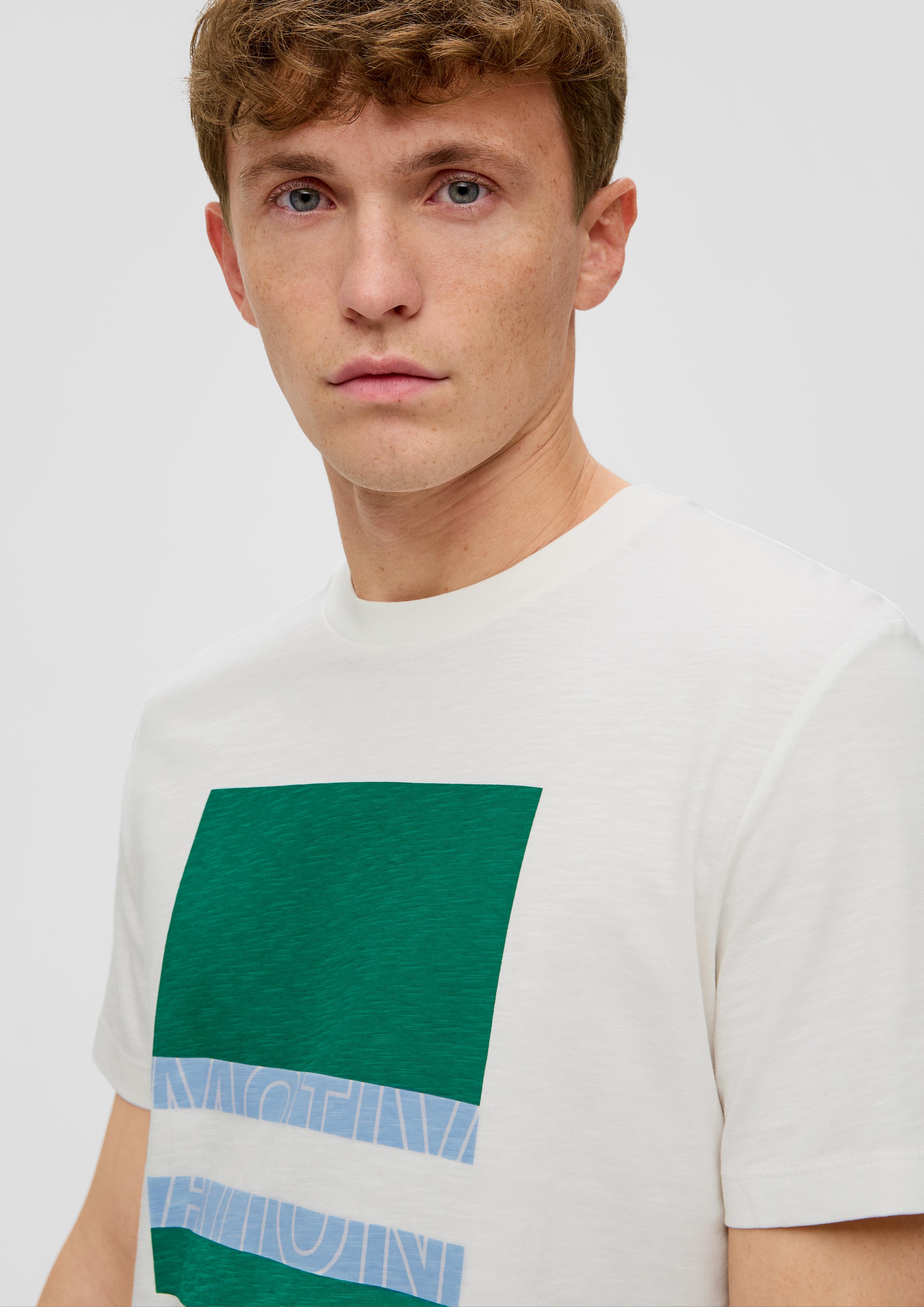 T-Shirt mit Frontprint  2141466-01D1