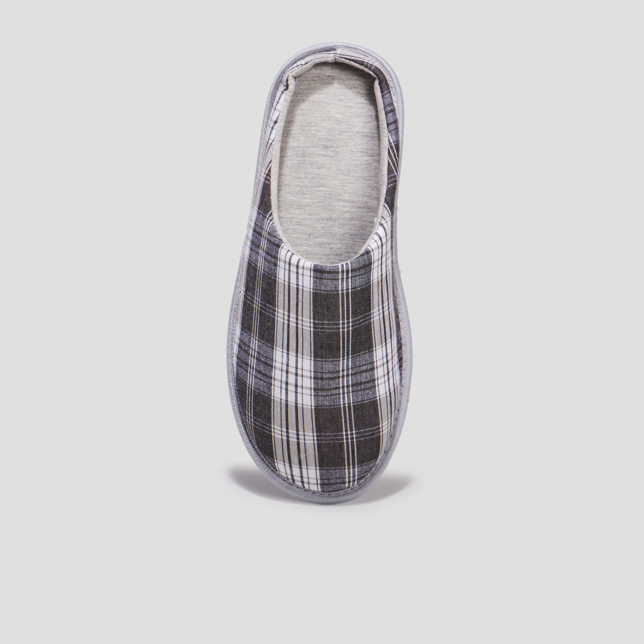 Chaussons mules gris homme | La Halle