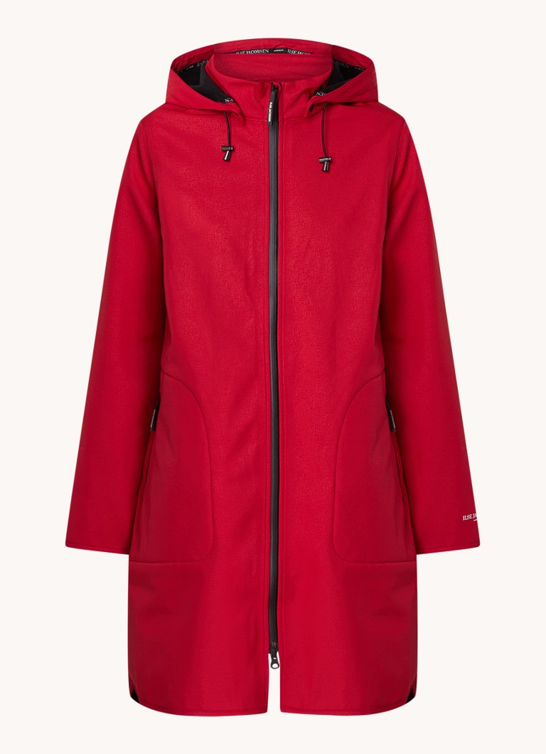 Veste imperméable softshell Ilse Jacobsen Rain128 avec capuche amovible