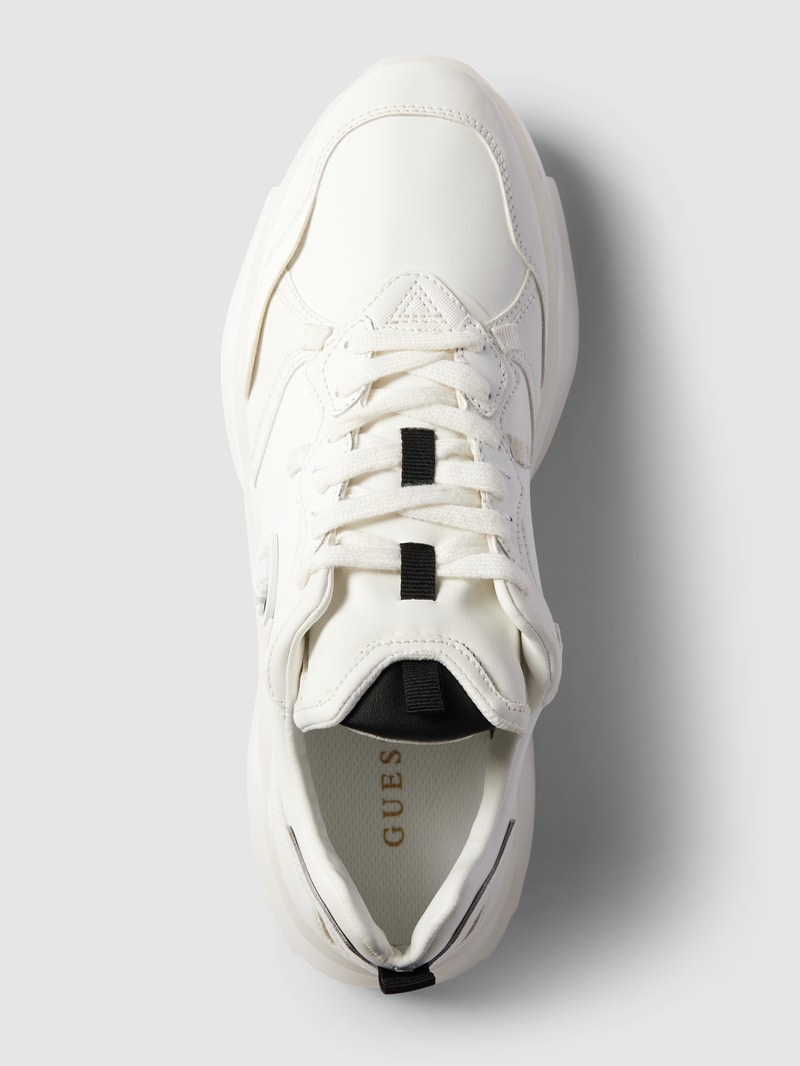 Sneaker in Two-Tone-Machart Modell 'MASSA' in weiß
