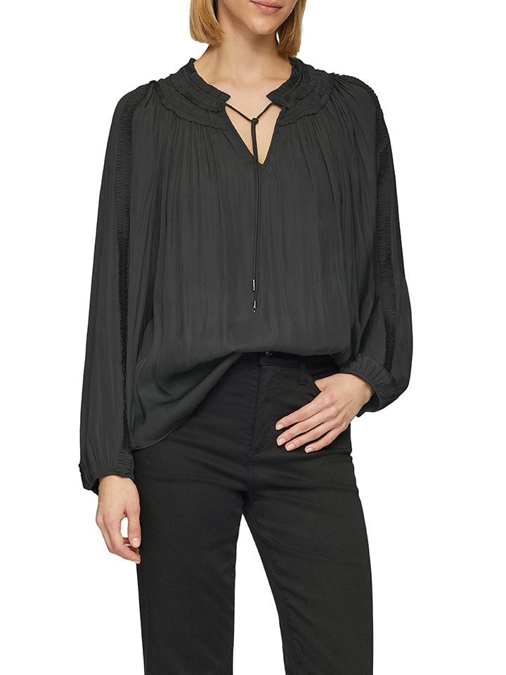 comma Bluse in Schwarz günstig kaufen