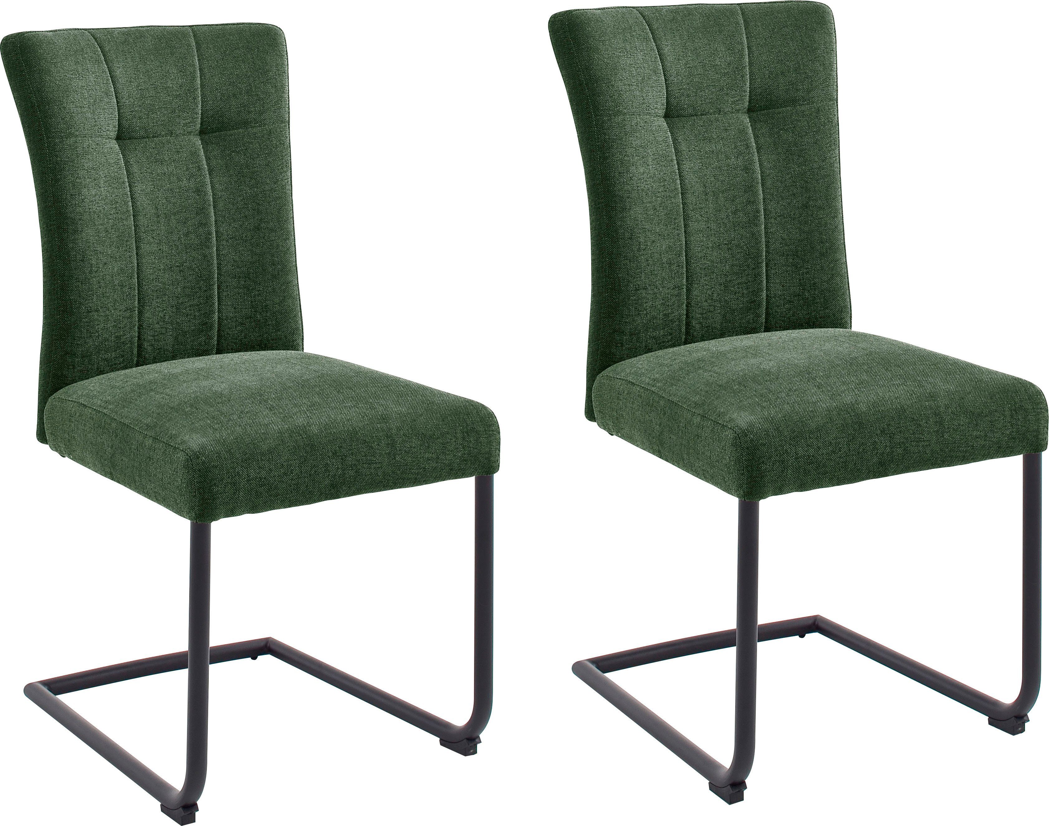 MCA furniture Freischwinger Calanda (Set, 2 St), Esszimmerstuhl Aqua Clean Bezug, Nosag Federung, belastbar bis 120 kg