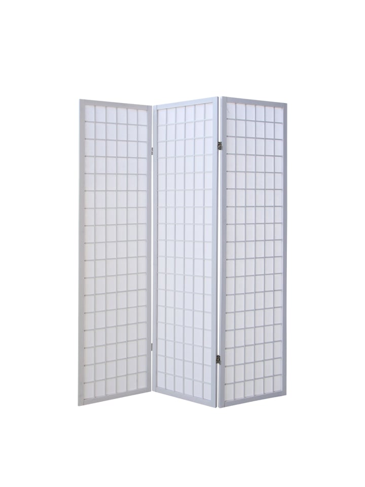 Homestyle4u 3-tlg. Paravent in Weiß 132x175 günstig kaufen onesize