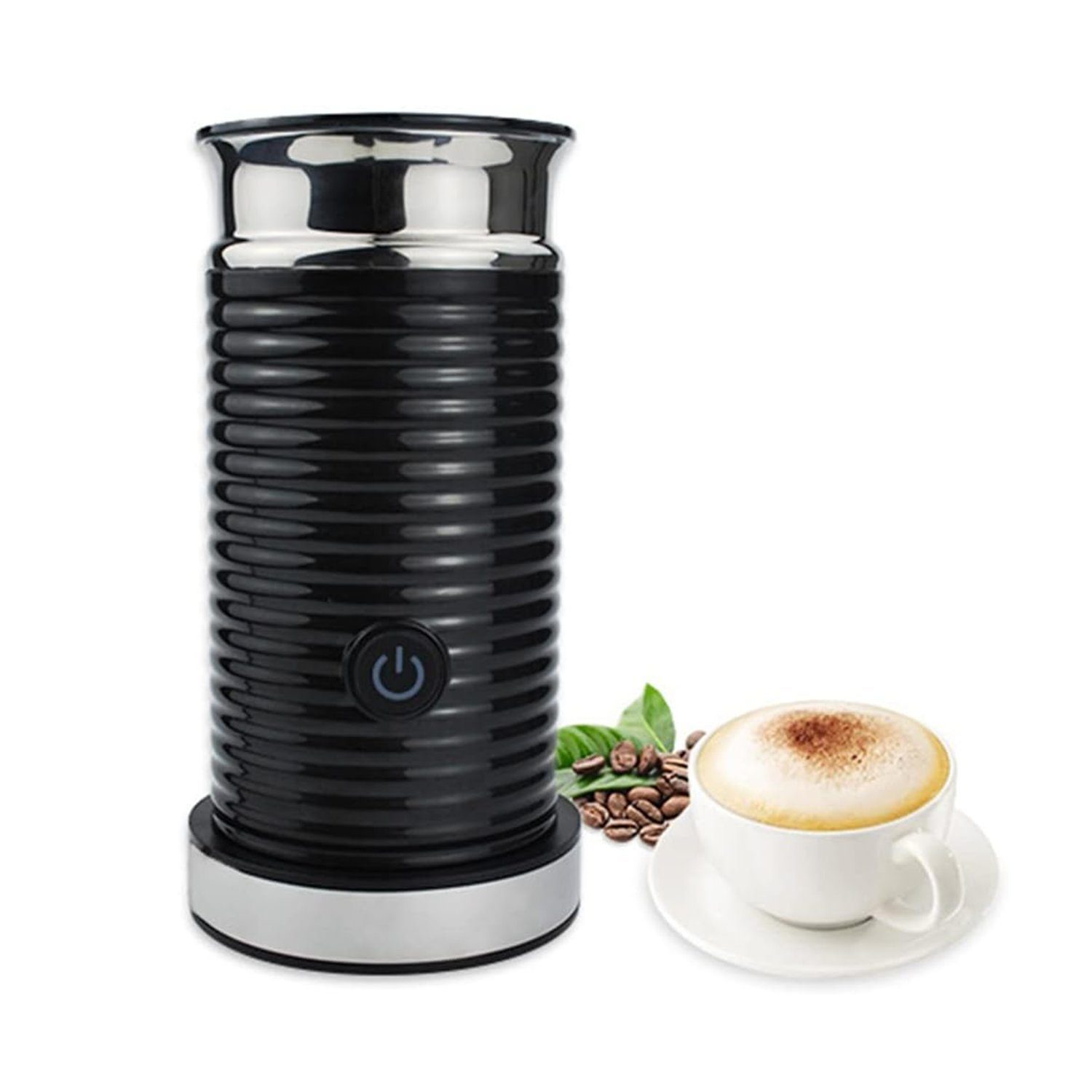 KREATE Milchaufschäumer Elektrischer Milchaufschäumer, 4-in-1-Multifunktions-Kaffeeaufschäumer, 630,00 W, Automatisch, Antihaftbeschichtung, Heiß-Kaltschaum-Hersteller