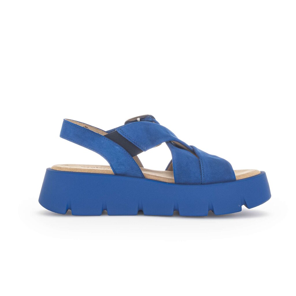 Gabor fashion Plateau Sandale blau