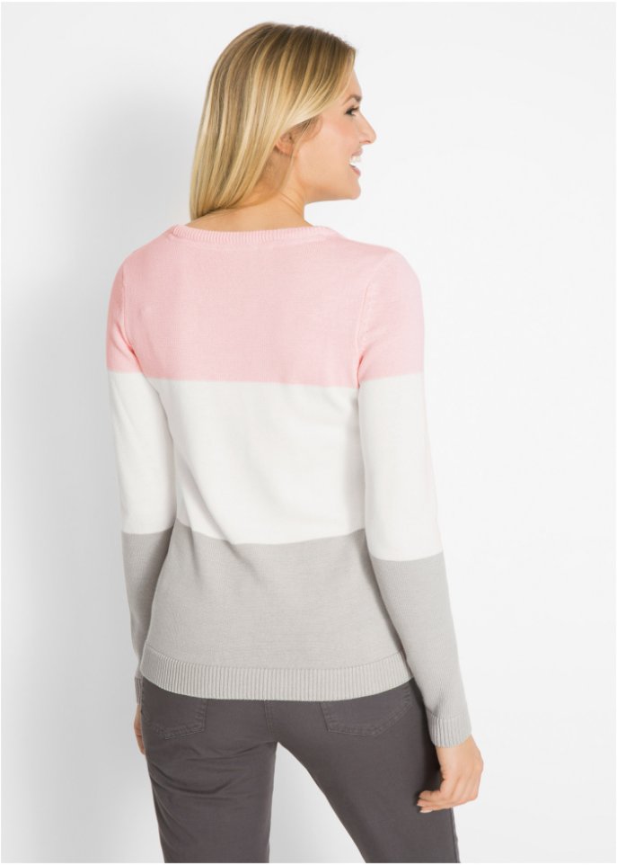 Pullover im Colorblocking-Stil
