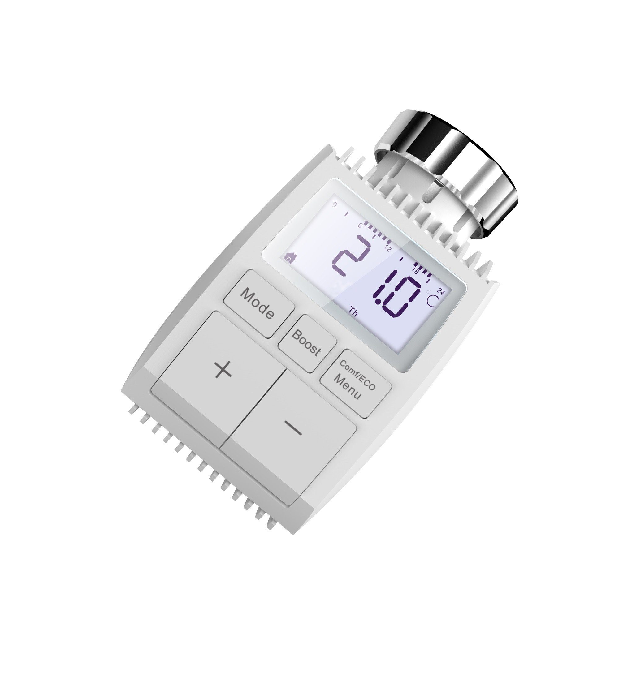 Hyrican Heizkörperthermostat programmierbar, mit Tag/Woche/Wochenend-Planer, Frostschutz, Nachtabsenkung