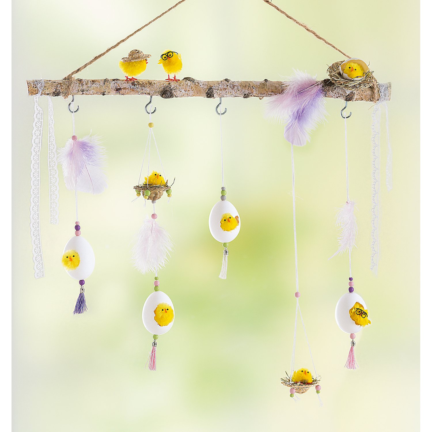 Deko-Ast mit 5 Haken, 50 cm