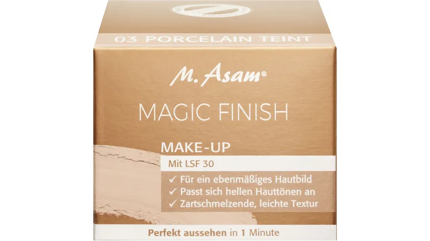 M. Asam® MAGIC FINISH Make-Up Porcelain Teint LSF 30 30 ml E1B7A7 - Porcelain Teint