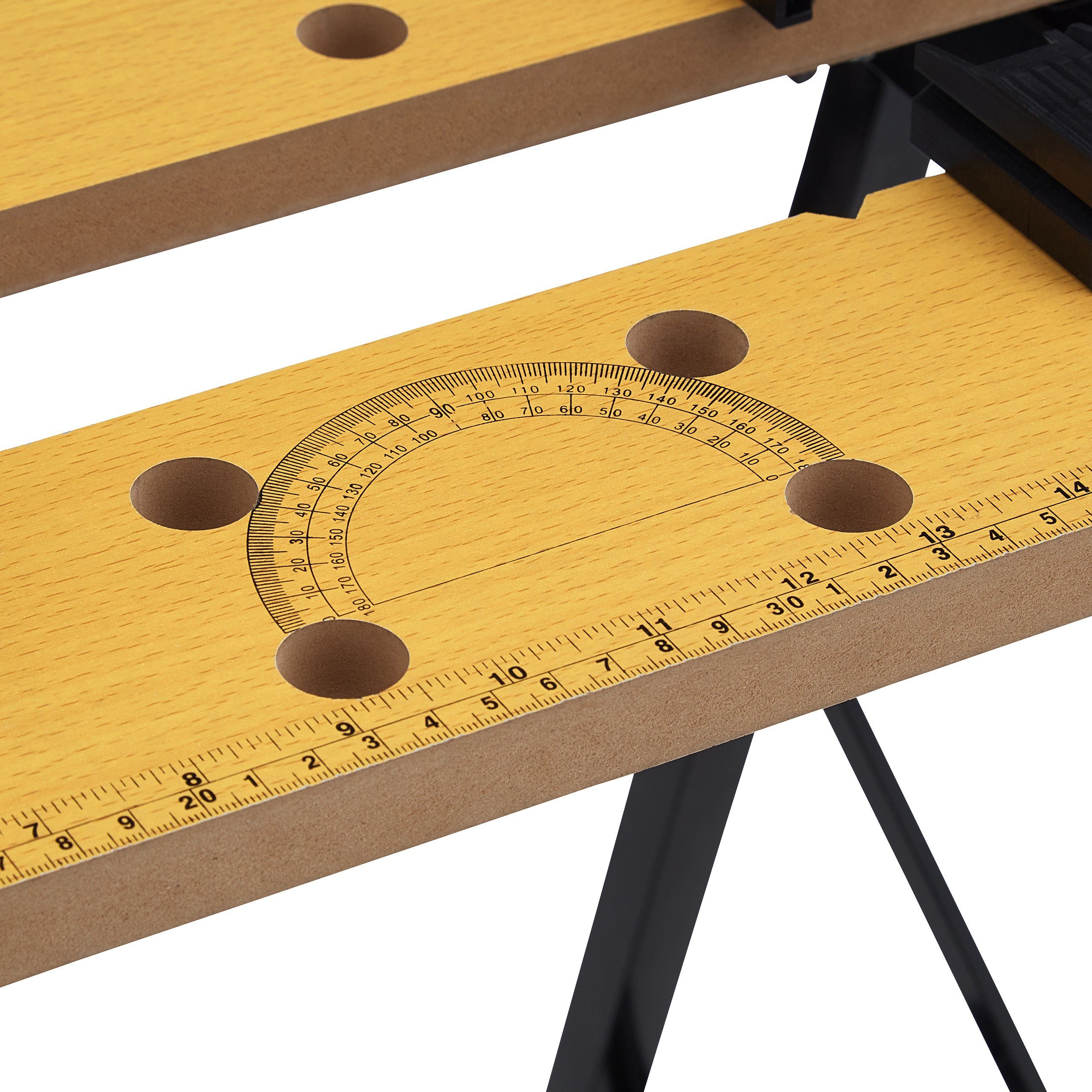 relaxdays Werkbank Klappbare Werkbank mit Spannbacken