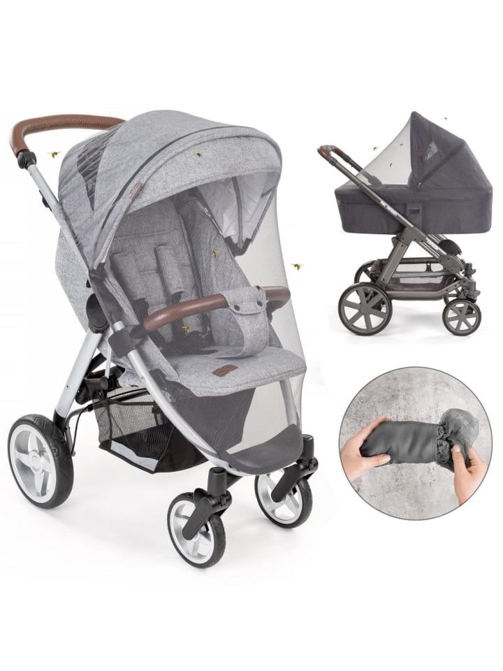 Zamboo 3-teiliges Komfort- und Schutz-Set für Buggy mit Insektenschutz in grau günstig kaufen onesize