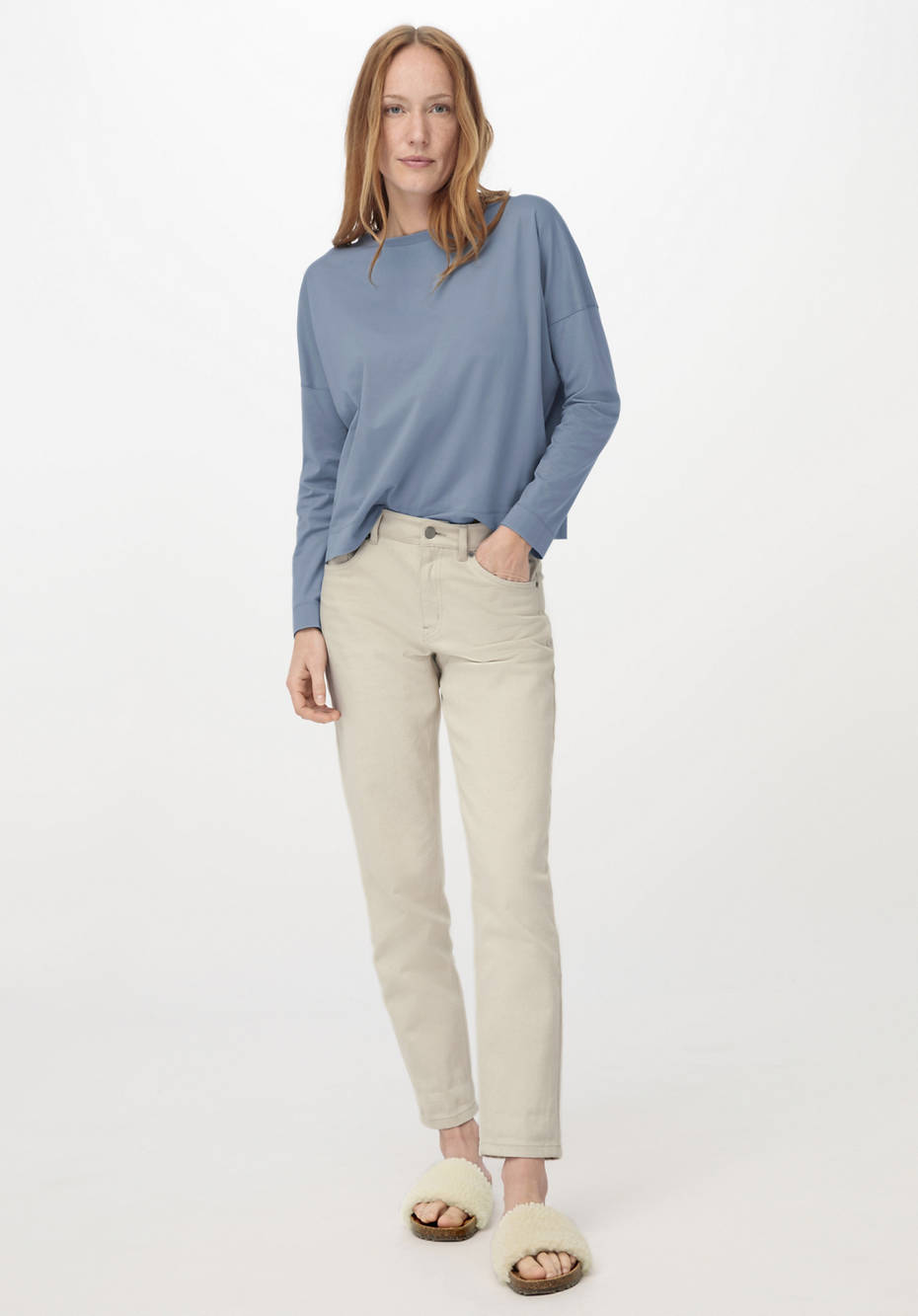 Langarm-Shirt aus reiner Bio-Baumwolle
