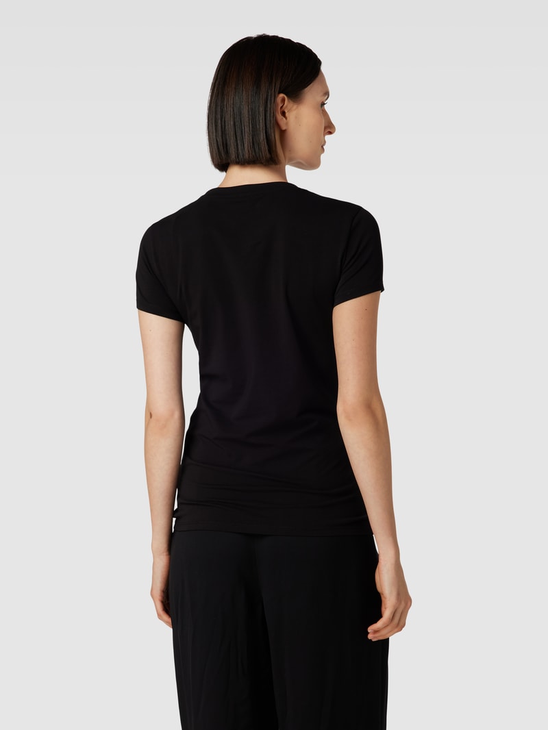 T-Shirt mit Statement-Print in schwarz
