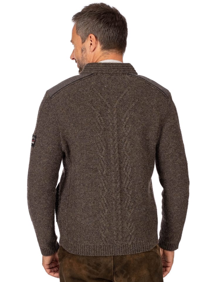 Spieth & Wensky Strickjacke WADIM in dunkelbraun günstig kaufen