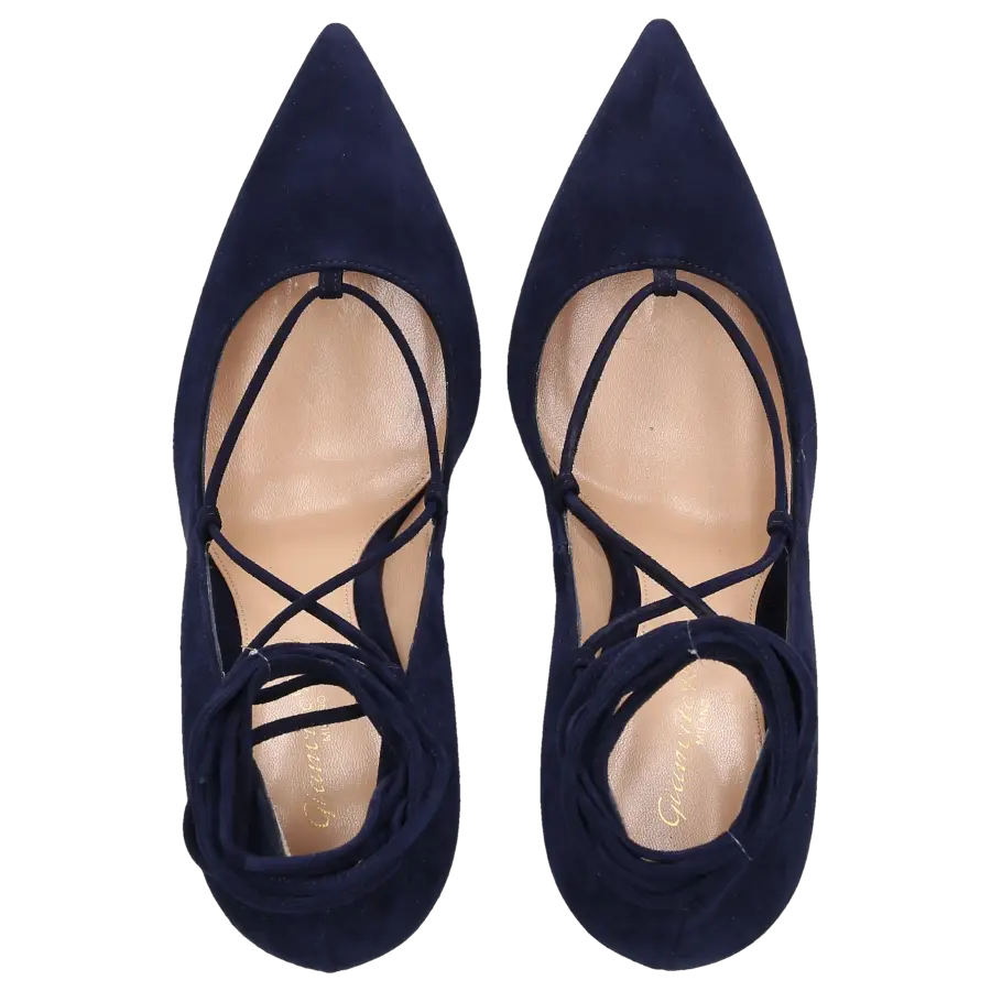 Gianvito Rossi - High Heels Pumps FEMI Veloursleder - blau