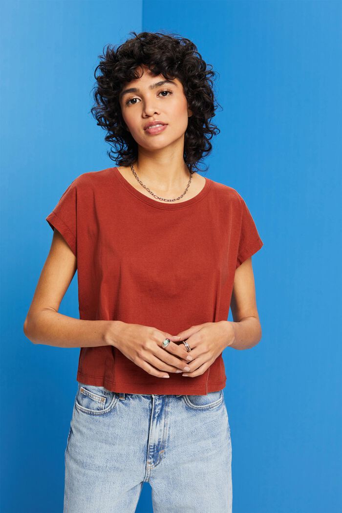 T-Shirt mit Faltendetail