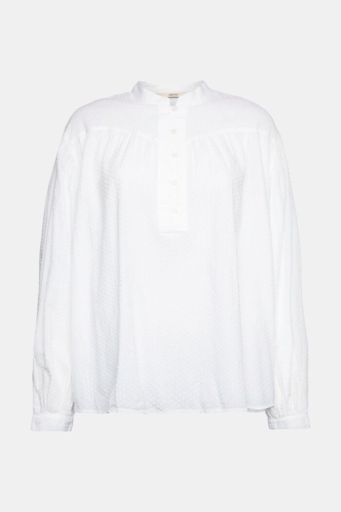 Bluse mit Dobby-Struktur