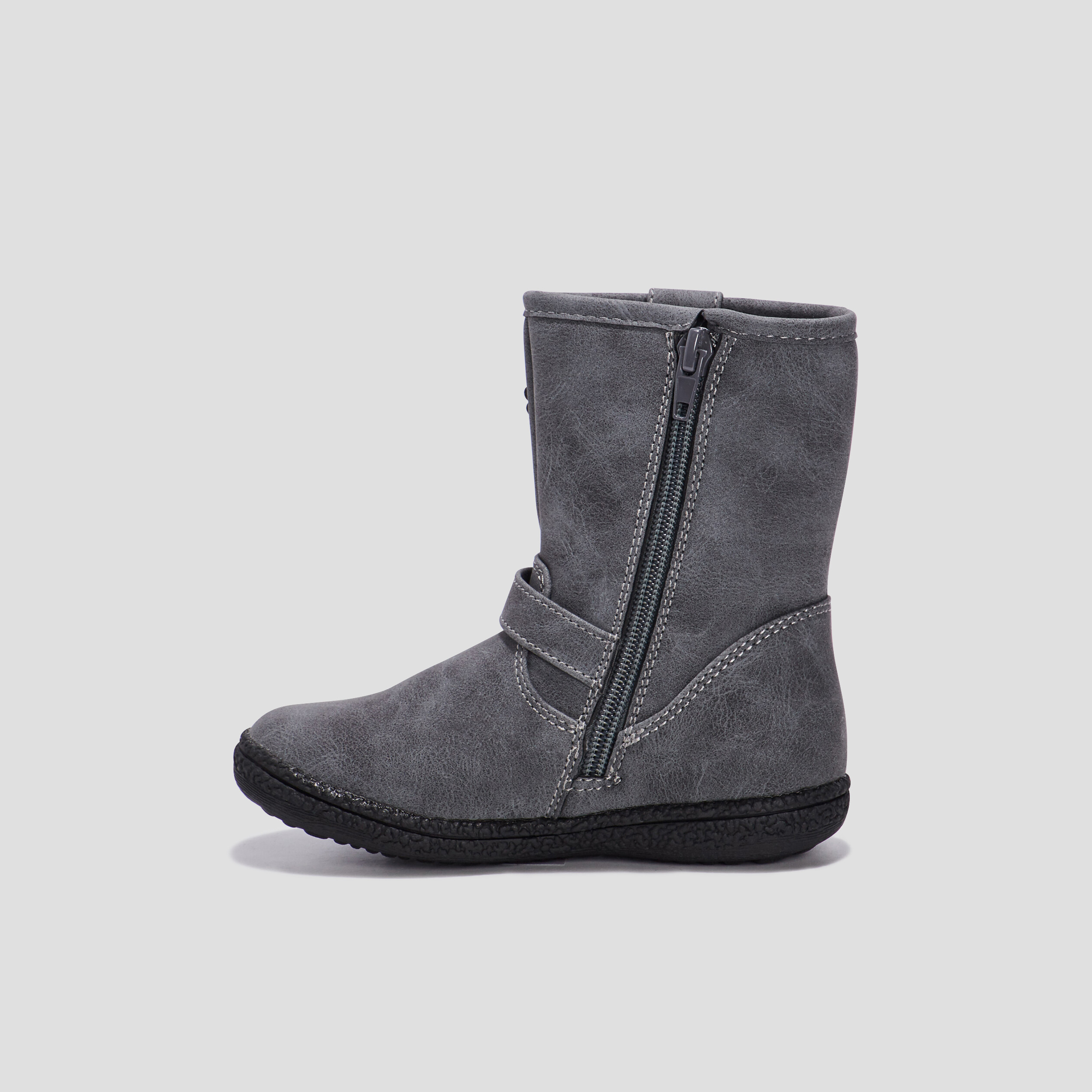Bottes zippées Liberto gris fille | La Halle
