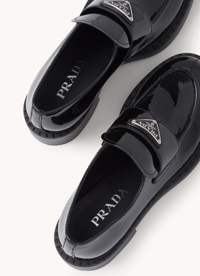 Mocassins de couro Prada