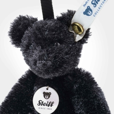 Anhänger Mini Teddybär, 8 cm, schwarz