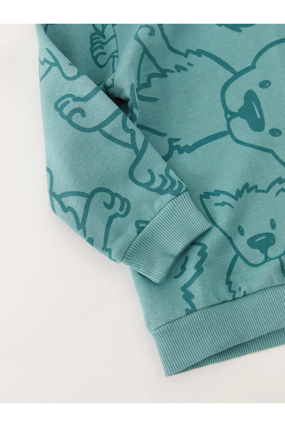 LC Waikiki  Bedrucktes Baby-Jungen-Sweatshirt mit Rundhalsausschnitt