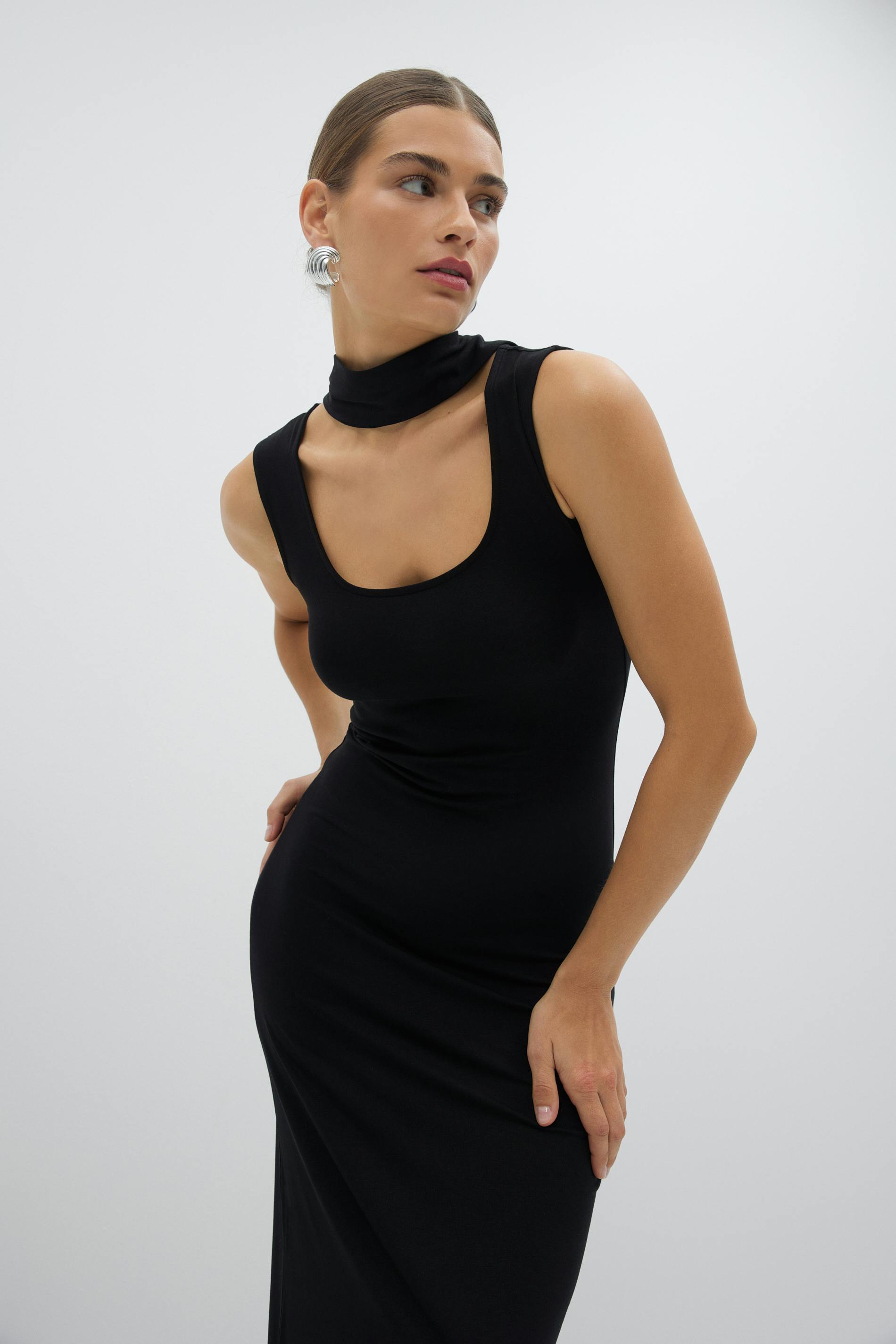 Soft touch scarf dress