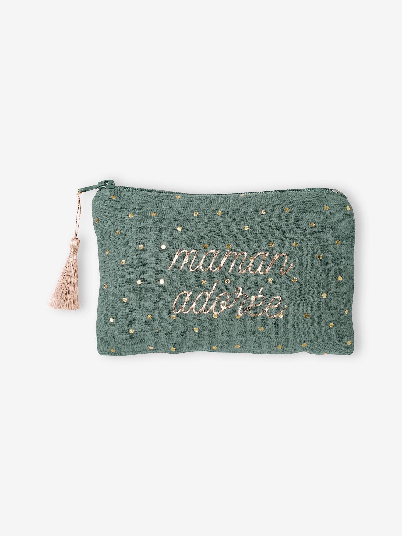 Vertbaudet Baby-Set: Rock, Haarband & bestickte Tasche - smaragdgrün