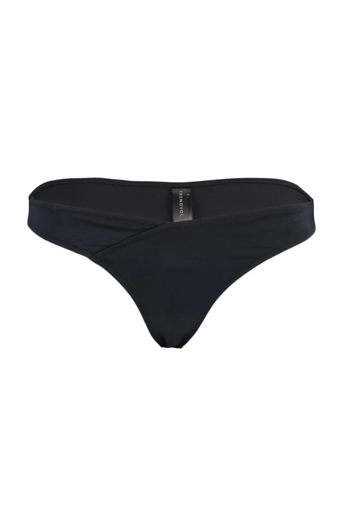 Trendyol Collection  Schwarze brasilianische Bikinihose mit V-Ausschnitt TBESS21BA0168