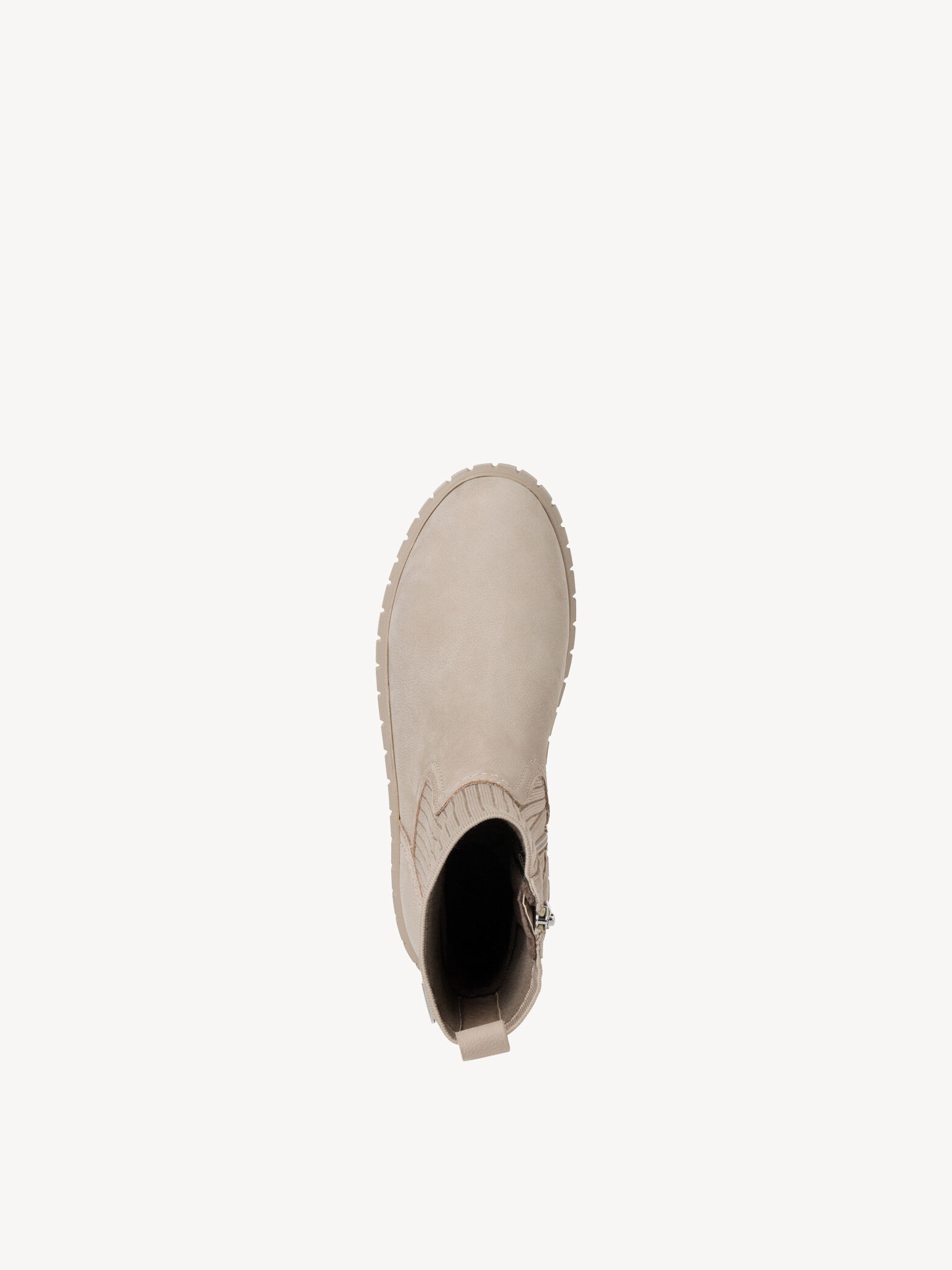 Bottine en cuir - gris