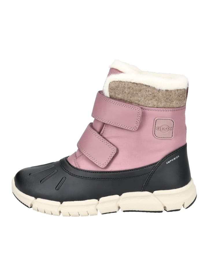 Geox Stiefelette in Schwarz/Rosa günstig kaufen