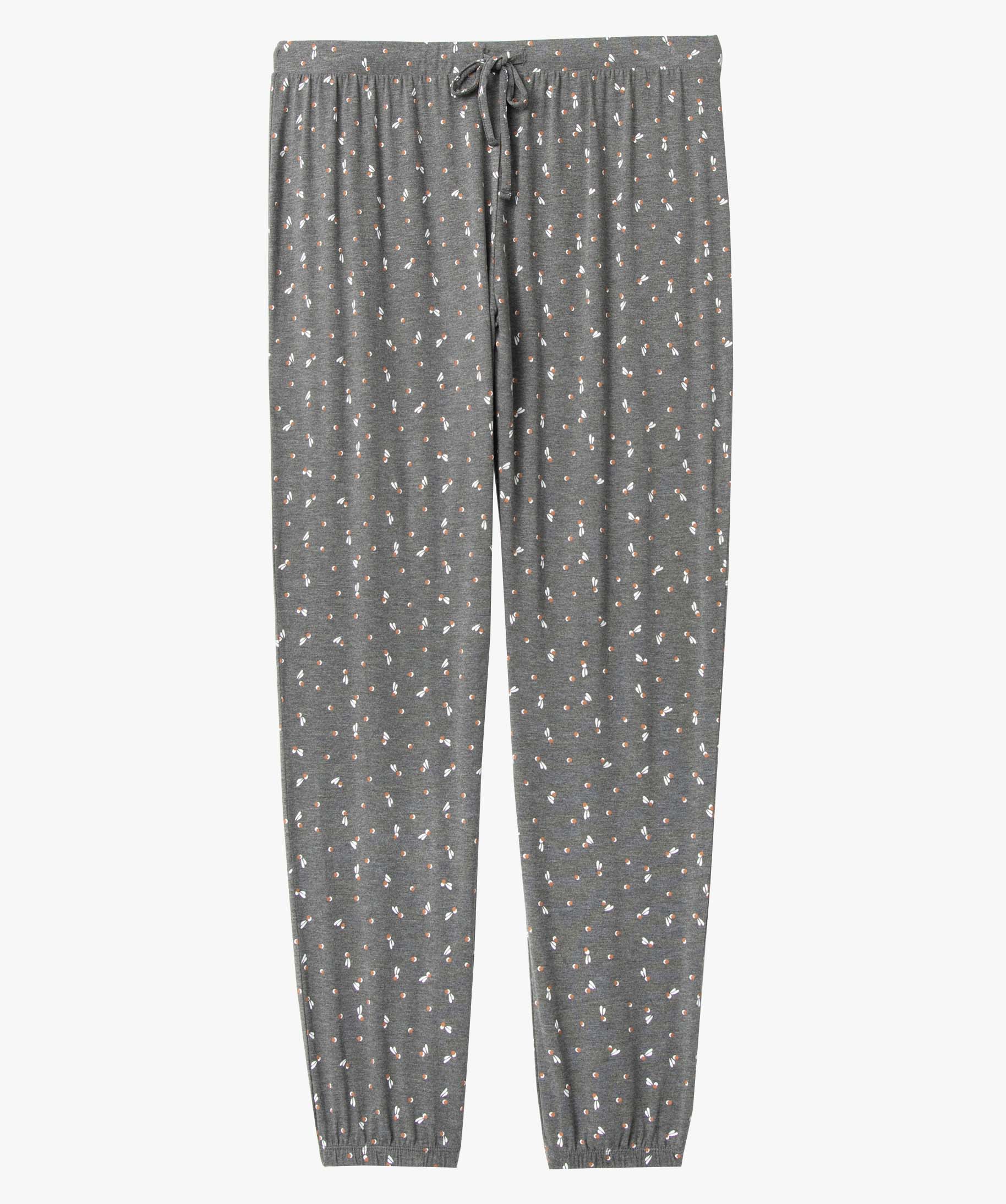 Pantalon de pyjama femme grande taille resserré dans le bas imprime | GEMO