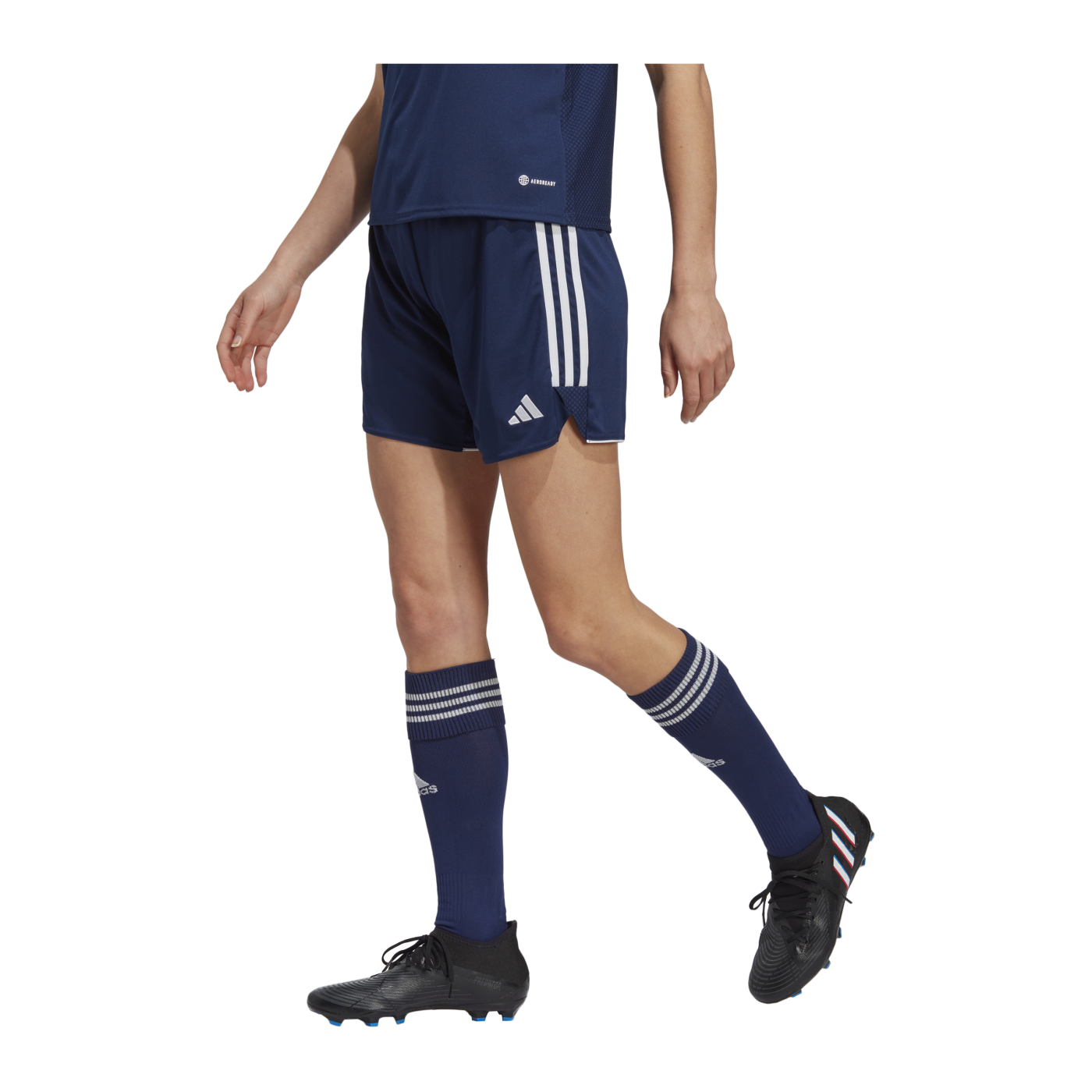 adidas Tiro 23 Short Low Damen Dunkelblau Weiss