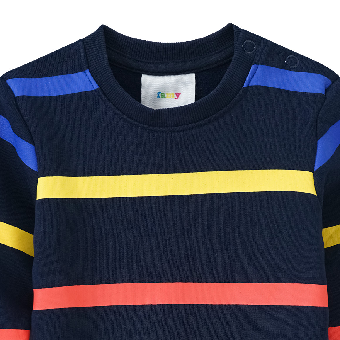 Baby Sweatshirt mit bunten Ringeln